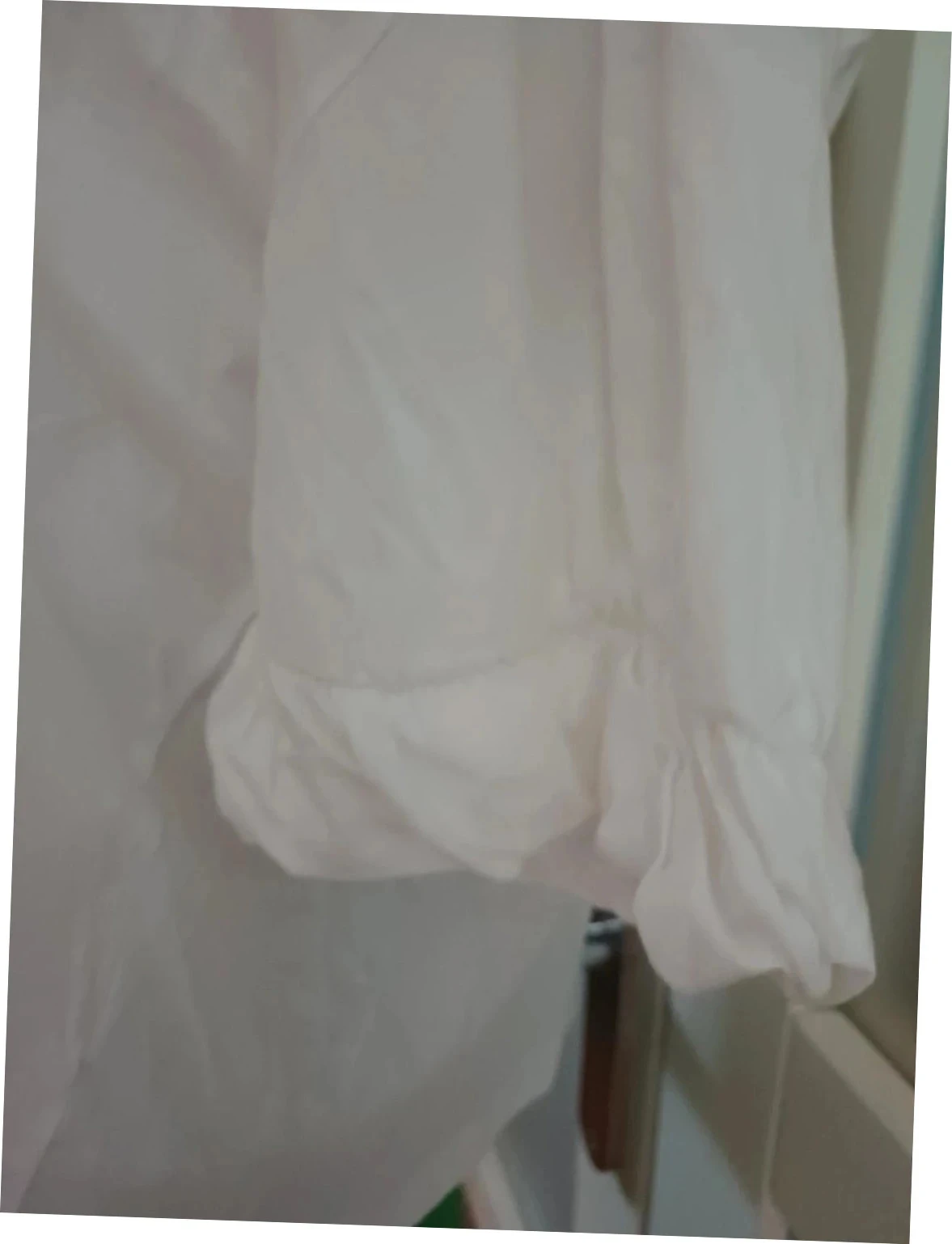Camiseta oversized branca Victoria/Tomas de designer - Tamanho 38 (M) - Detalhes franzidos – photo 3